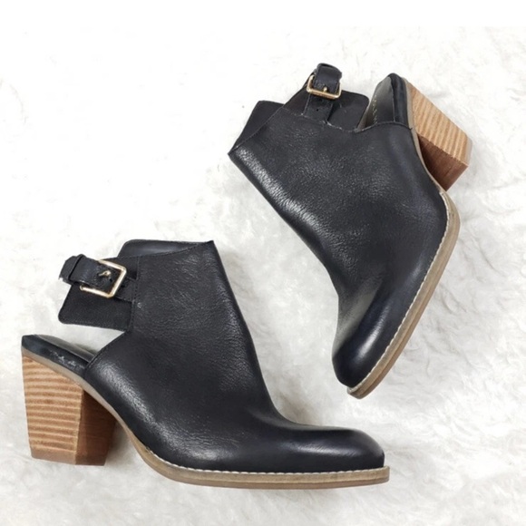 Cole Haan Pippa Black Leather Booties - Picture 1 of 9